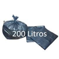 Saco de Lixo Preto de 200 Litros