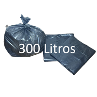 Saco de Lixo Preto de 300 Litros